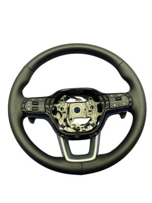 2023-2025 Honda Pilot Black Leather Steering Wheel with Shift Paddles and Control Switches - Front (Used OEM)