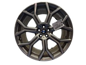 2019-2025 BMW X7 Silver 21x9.5 7-Spoke Y-Design Machined Charcoal Alloy Wheel (Used OEM)