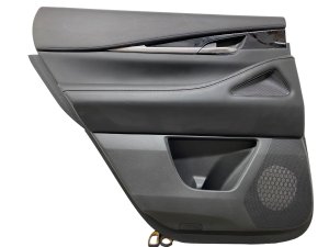2022-2025 INFINITI QX60 Black Door Interior Trim Panel with Handle and Switches - Rear, Left (Driver) (Used OEM)