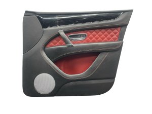 2016-2020 Bentley Bentayga Red Door Interior Trim Panel - Front, Right (Passenger) (Used OEM)