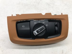 2015-2019 BMW X6 Tan Headlight Lamp Switch Panel with HUD (Used OEM)