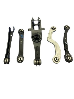 2023-2025 Cadillac LYRIQ Upper and Lower Trailing Control Arm Assembly with Adjustment Link - Rear, Right (Passenger) (Used OEM)