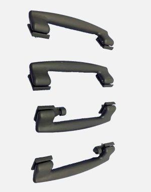 2013-2020 Maserati Quattroporte Black Front and Rear Interior Roof Grab Handle Set (Used OEM)