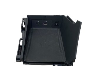 2022-2025 INFINITI QX60 Center Console Wireless Phone Charger and USB Port Hub - Front (Used OEM)