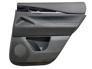 2022-2025 INFINITI QX60 Black Door Interior Trim Panel with Handle and Switches - Rear, Right (Passenger) (Used OEM)