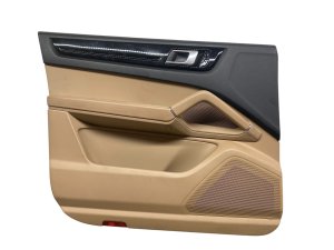 2019-2023 Porsche Cayenne Beige Door Interior Trim Panel - Front, Right (Passenger) (Used OEM)