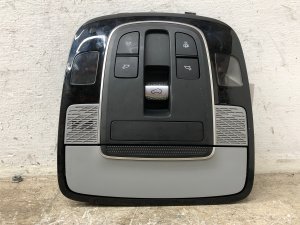 2020-2022 Hyundai Palisade Gray Upper Roof Console Dome Light Assembly with Sunroof Controls - Front (Used OEM)