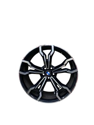 2020-2021 BMW X3 Gray 21x9.5 5-Y Spoke Machined Orbit Gray Alloy Wheel - Front (Used OEM)