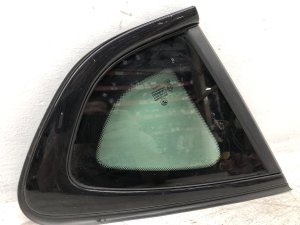 2015-2018 BMW X4 Black Quarter Glass with Privacy Tint and Black Trim - Rear, Left (Driver) (Used OEM)