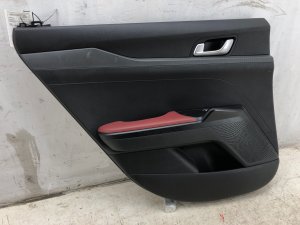 2021-2024 Kia K5 Black Door Interior Trim Panel - Rear, Left (Driver) (Used OEM)