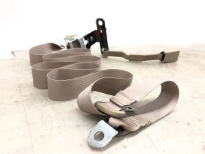 2019-2024 Ram 1500 Beige Center Seat Belt Assembly - Rear, Left (Driver) (Used OEM)