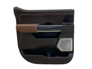 2021-2024 Ford F-150 Java (Brown) Door Interior Trim Panel - Rear, Left (Driver) (Used OEM)