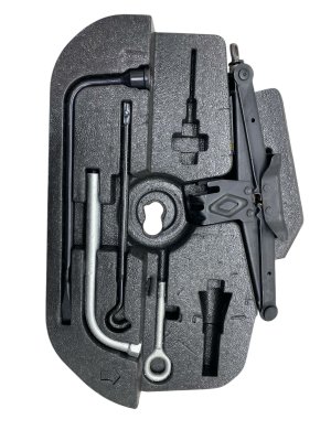 2017-2024 Maserati Levante Emergency Spare Tire Jack with Tool Kit and Foam Insert (Used OEM)