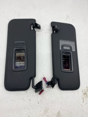 2025-2026 BMW X3 Black Sun Visor Shade Set - Front, Right (Passenger) (Used OEM)