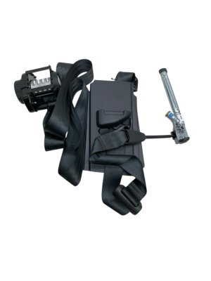 2021-2025 Ford Mustang Mach-E Black Seat Belt Assembly with Pretensioner - Front (Used OEM)