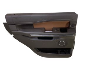 2022-2024 Ford Expedition Java (Brown) King Ranch Door Interior Trim Panel - Rear, Left (Driver) (Used OEM)