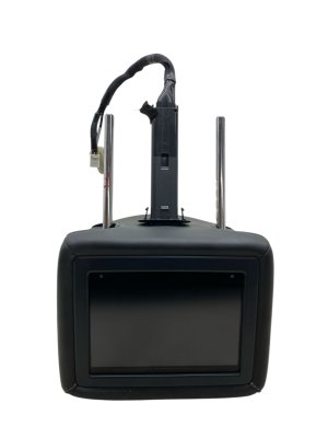 2018-2021 INFINITI QX80 Black Seat Leather Headrest with Screen - Front, Left (Driver) (Used OEM)