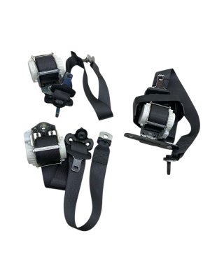 2019-2022 Ram 3500 Crew Cab 3-Piece Seat Belt Assembly Set - Rear, Left (Driver) (Used OEM)