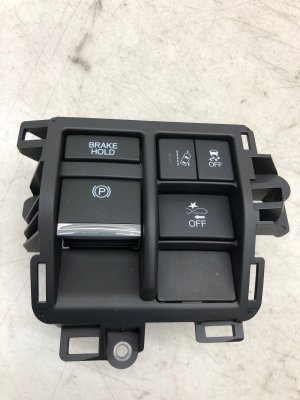 2017-2020 Acura MDX Black Parking Brake Lane Assist Traction Control and Pre-Crash Switch Panel (Used OEM)