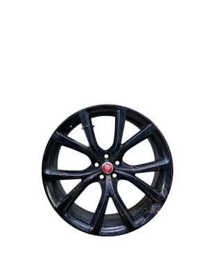 2017-2023 Jaguar F-Pace Black 22x9 5-Slotted Spoke Alloy Wheel - Front (Used OEM)