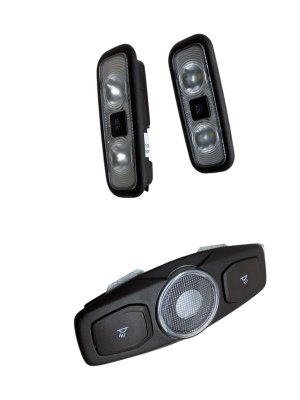 2015-2023 Ford F-150 Java (Brown) Overhead Dome and Courtesy Lamp Set - Rear (Used OEM)