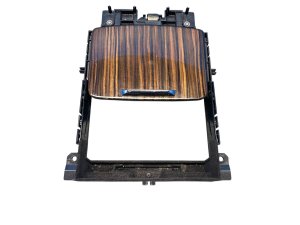 2017-2024 Maserati Levante Floor Center Console Upper Cup Holder Trim Bezel and Sliding Tray Assembly - Front (Used OEM)