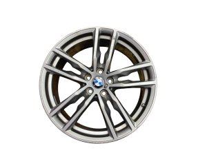 2018-2024 BMW X3 Gray 19x7.5 Style 698M Machined Silver Alloy Wheel (Used OEM)