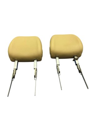 2020-2024 Audi Q7 Beige Seat Headrest Set - Front, Left (Driver) (Used OEM)