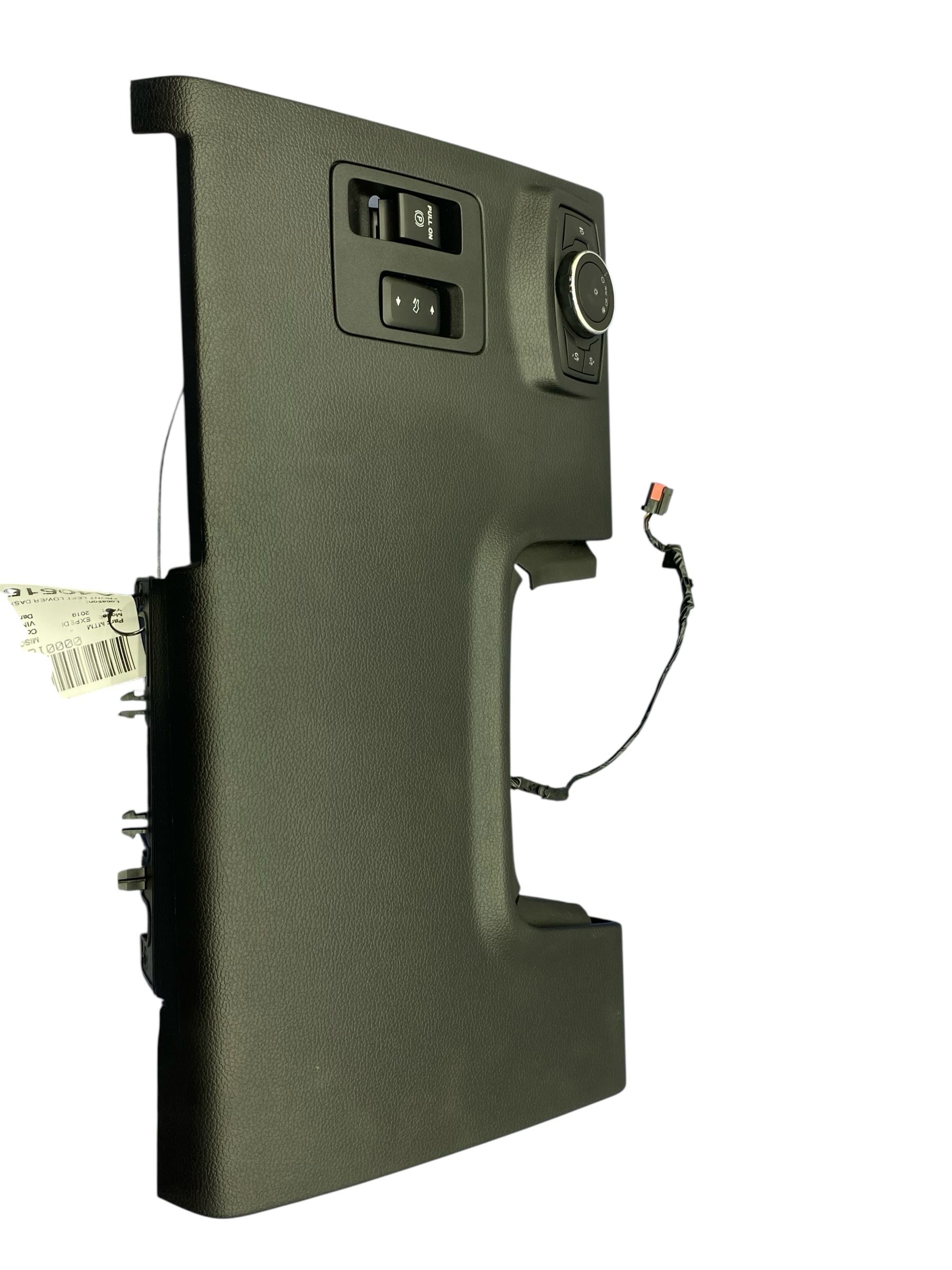 2018-2021 Ford Expedition Lower Dashboard Cover Trim Panel with Light Control and Parking Brake Switches - Front (Used OEM)