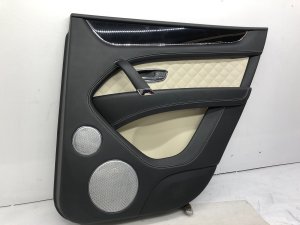2015-2020 Bentley Bentayga Black Door Interior Trim Panel - Rear, Right (Passenger) (Used OEM)