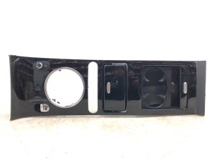 2003-2011 Bentley Continental Black Center Console Shifter Bezel and Cup Holder Assembly (Used OEM)