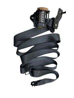 2022-2024 Kia EV6 Black Outer Seat Belt Assembly - Rear, Right (Passenger) (Used OEM)