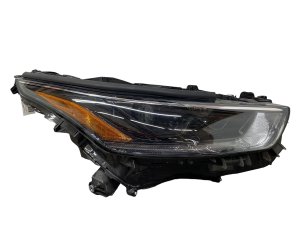 2021-2025 Toyota Highlander Black LED Headlight Assembly with Black Accents - Front, Right (Passenger) (Used OEM)