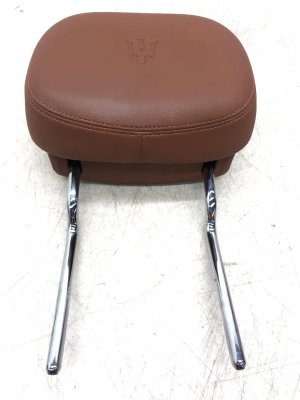 2014-2020 Maserati Ghibli Brown Seat Leather Headrest - Front, Left (Driver) (Used OEM)