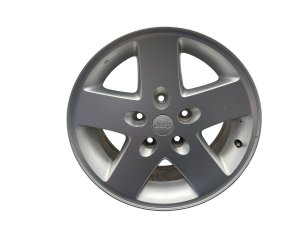2019-2022 Jeep Wrangler Silver 17x7.5 5 U-Spoke Aluminum Wheel (Used OEM)