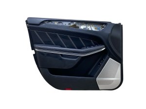 2015-2020 Mercedes-Benz GLA250 Black Door Interior Trim Panel with Leatherette Insert - Front, Left (Driver) (Used OEM)