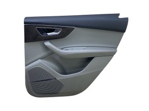 2020-2024 Audi Q7 Gray Door Interior Trim Panel without Window Blind - Rear, Right (Passenger) (Used OEM)