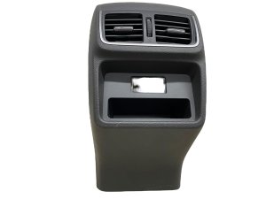 2019-2025 INFINITI QX50 Black Center Console HVAC Air Vent Grille and Trim Panel - Rear (Used OEM)
