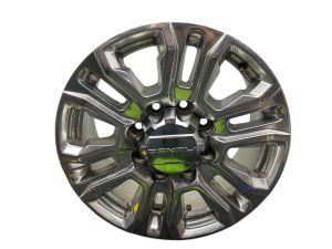 2020-2025 GMC Sierra 2500 HD Silver 6 V-Spoke Full Polished Aluminum Alloy Wheel (Used OEM)