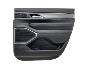 2022-2024 Jeep Wagoneer Black Door Interior Trim Panel with Courtesy Light - Rear, Right (Passenger) (Used OEM)