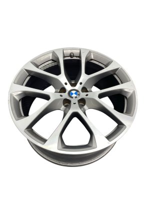 2020-2023 BMW X6 20x9 5 Y-Spoke Machined Silver Alloy Wheel (Used OEM)