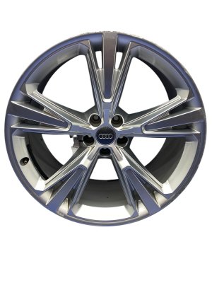 2019-2023 Audi Q8 Silver 21x10 5-Spoke Silver Painted Alloy Wheel (Used OEM)