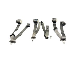 2020-2023 GMC Sierra 2500 HD Black Left, and Center Seat Belt Retractor Assembly Set - Rear, Right (Passenger) (Used OEM)