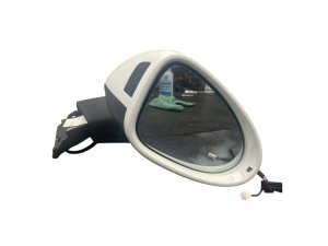 2017-2019 Porsche Macan White Power Blind Spot Door/Side View Mirror - Front, Right (Passenger) (Used OEM)