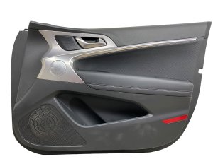 2019-2026 Genesis G70 Black Door Interior Trim Panel with Switches and Speaker - Front, Right (Passenger) (Used OEM)