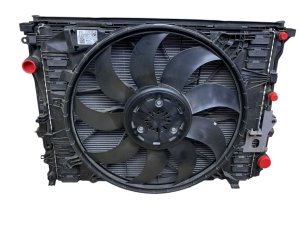 2019-2021 Mercedes-Benz CLS550 Radiator and A/C Condenser Cooling Fan Assembly (Used OEM)