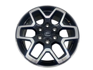 2021-2025 Ford Bronco 18-Inch 6 Double Spoke Machined Black Alloy Wheel (Used OEM)