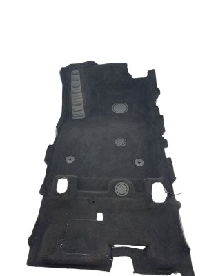 2023-2026 Cadillac LYRIQ Black Floor Carpet Liner with Rubber Heel Pad - Front (Used OEM)