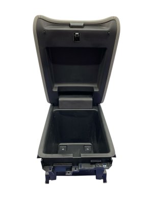 2023-2025 Honda Pilot Gray Center Console Storage Compartment Tray with Lid - Front (Used OEM)