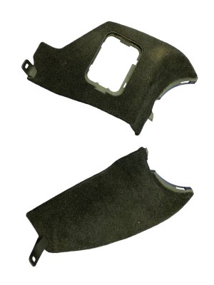 2009-2024 Nissan GT-R Black Lower A-Pillar Trim Cover Panels (Used OEM)